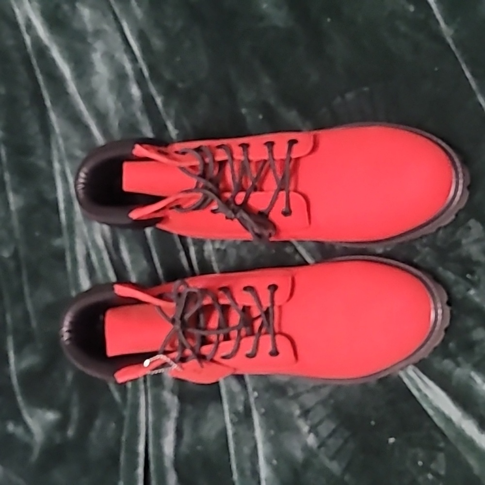 Mountain Gear red leather boots